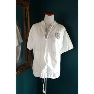 Vintage 80s Miro Ensenda Mexico Sailboat Shirt Mens Outdoors Preppy Pocket Large